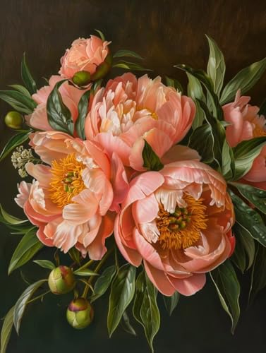 Diamond Painting Blume, 5D Diamond Painting Erwachsene Anlage, DIY Stickerei Kreuzstich Sets, Full Drill Diamant Bastelset Erwachsene, Mosaikherstellung, Aesthetic für Zimmer Deko, 90x120 cm E-8974 von LSPKKYOU