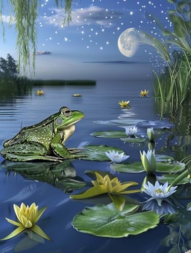 Diamond Painting Erwachsene Frosch, Diamond Painting bilder Blume, Diy Mosaikherstellung Bastelset Erwachsene, Full Drill Stickerei Kreuzstich Sets für Zimmer Deko, Geschenke 100x130 cm H-8531 Diamond Painting Erwachsene Frosch, Diamond Painting bilder Blume, Diy Mosaikherstellung Bastelset Erwachsene, Full Drill Stickerei Kreuzstich Sets für Zimmer Deko, Geschenke 100x130 cm H-8531 von LSPKKYOU