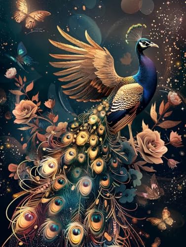 Diamond Painting Erwachsene Pfau, Diamond Painting bilder Blume, Diy Mosaikherstellung Bastelset Erwachsene, Full Drill Stickerei Kreuzstich Sets für Zimmer Deko, Geschenke für Frauen 80X110 cm 6-6711 Diamond Painting Erwachsene Pfau, Diamond Painting bilder Blume, Diy Mosaikherstellung Bastelset Erwachsene, Full Drill Stickerei Kreuzstich Sets für Zimmer Deko, Geschenke für Frauen 80X110 cm 6-6711 von LSPKKYOU