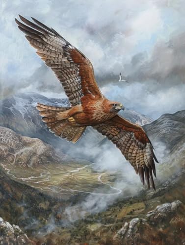 Diamond Painting Erwachsene Vogel, Diamond Painting bilder Landschaft, Diy Mosaikherstellung Bastelset Erwachsene, Full Drill Stickerei Kreuzstich Sets für Zimmer Deko, Geschenke 100x135 cm 4-9363 von LSPKKYOU