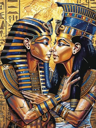 Diamond Painting Erwachsene äGypten, Diamond Painting bilder Muster, Diy Mosaikherstellung Bastelset Erwachsene, Full Drill Stickerei Kreuzstich Sets für Zimmer Deko, Geschenke 100x130 cm C-8192 von LSPKKYOU