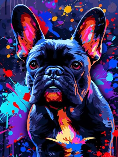 Diamond Painting Hund, 5D Diamond Painting Erwachsene Graffiti, DIY Stickerei Kreuzstich Sets, Full Drill Diamant Bastelset Erwachsene, Mosaikherstellung, Aesthetic für Zimmer Deko, 100x130 cm P-2386 Diamond Painting Hund, 5D Diamond Painting Erwachsene Graffiti, DIY Stickerei Kreuzstich Sets, Full Drill Diamant Bastelset Erwachsene, Mosaikherstellung, Aesthetic für Zimmer Deko, 100x130 cm P-2386 von LSPKKYOU