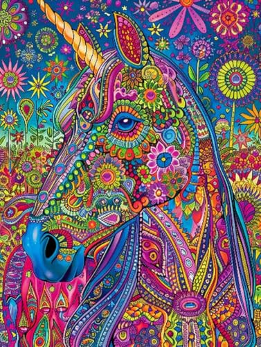 Diamond Painting Pferd, 5D Diamond Painting Erwachsene Abstrakt, DIY Stickerei Kreuzstich Sets, Full Drill Diamant Bastelset Erwachsene, Mosaikherstellung, Aesthetic für Zimmer Deko, 80X110 cm Y-9750 Diamond Painting Pferd, 5D Diamond Painting Erwachsene Abstrakt, DIY Stickerei Kreuzstich Sets, Full Drill Diamant Bastelset Erwachsene, Mosaikherstellung, Aesthetic für Zimmer Deko, 80X110 cm Y-9750 von LSPKKYOU