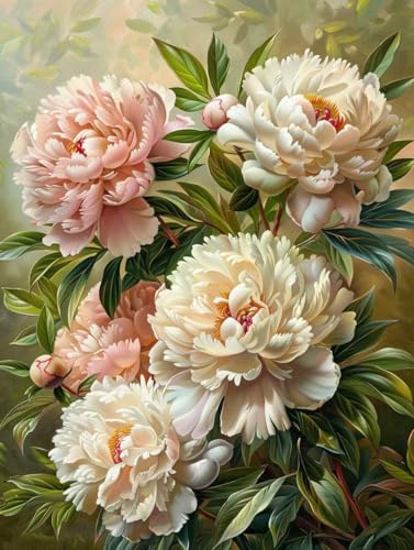 LSPKKYOU Diamond Painting Erwachsene Blume, Diamond Painting bilder Anlage, Diy Mosaikherstellung Bastelset Erwachsene, Full Drill Stickerei Kreuzstich Sets für Zimmer Deko, Geschenke 70x95 cm 4-4037 von LSPKKYOU