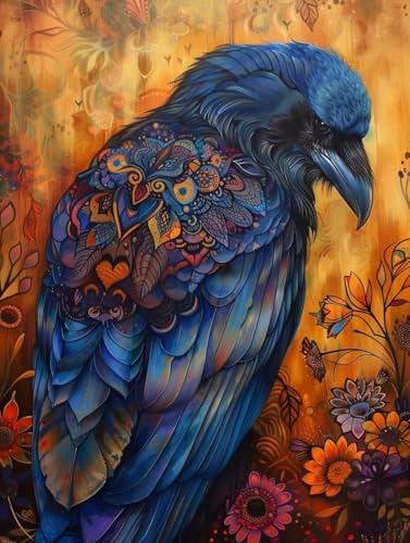 LSPKKYOU Diamond Painting Erwachsene Vogel, Diamond Painting bilder Blume, Diy Mosaikherstellung Bastelset Erwachsene, Full Drill Stickerei Kreuzstich Sets für Zimmer Deko, Geschenke 80X110 cm K-2502 von LSPKKYOU