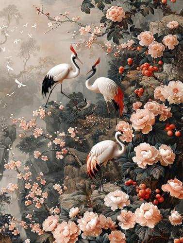 LSPKKYOU Malen Nach Zahlen Erwachsene Blume Malen Nach Zahlen, Paint by Numbers Adult Vogel, DIY Set Erwachsene Handgemalt Ölgemälde mit Pinseln und Acrylfarben, für Deko Wohnzimmer 100x130 cm U-1550 LSPKKYOU Malen Nach Zahlen Erwachsene Blume Malen Nach Zahlen, Paint by Numbers Adult Vogel, DIY Set Erwachsene Handgemalt Ölgemälde mit Pinseln und Acrylfarben, für Deko Wohnzimmer 100x130 cm U-1550 von LSPKKYOU