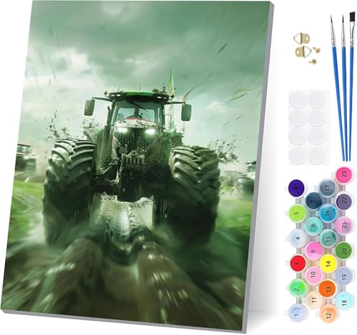 Malen Nach Zahlen Erwachsene Auto, Malen Nach Zahlen Abstrakt, DIY Set Erwachsene Mit 3 Pinseln und Acrylfarbe Knitterfreie Leinwand, Paint by Numbers für Deko Wohnzimmer und Wanddeko 100x130cm 9-1145 von LSPKKYOU