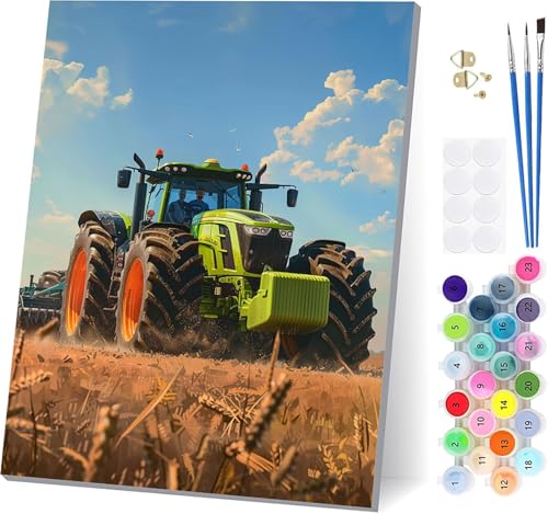 Malen Nach Zahlen Erwachsene Auto, Malen Nach Zahlen Wolke, DIY Set Erwachsene Mit 3 Pinseln und Acrylfarbe Knitterfreie Leinwand, Paint by Numbers für Deko Wohnzimmer und Wanddeko 90x120cm G-1158 von LSPKKYOU