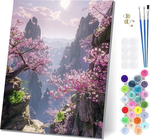 Malen Nach Zahlen Erwachsene Berg, Malen Nach Zahlen Landschaft, DIY Set Erwachsene Mit 3 Pinseln und Acrylfarbe Knitterfreie Leinwand, Paint by Numbers für Deko Wohnzimmer Geschenke 100x130cm D-7107 Malen Nach Zahlen Erwachsene Berg, Malen Nach Zahlen Landschaft, DIY Set Erwachsene Mit 3 Pinseln und Acrylfarbe Knitterfreie Leinwand, Paint by Numbers für Deko Wohnzimmer Geschenke 100x130cm D-7107 von LSPKKYOU