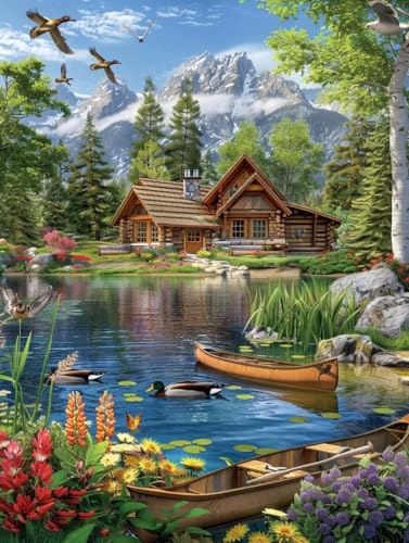 Malen Nach Zahlen Erwachsene Berg Malen Nach Zahlen, Paint by Numbers Adult Landschaft, DIY Set Erwachsene Handgemalt Ölgemälde mit Pinseln und Acrylfarben, für Deko Wohnzimmer 100x130 cm 6-9729 Malen Nach Zahlen Erwachsene Berg Malen Nach Zahlen, Paint by Numbers Adult Landschaft, DIY Set Erwachsene Handgemalt Ölgemälde mit Pinseln und Acrylfarben, für Deko Wohnzimmer 100x130 cm 6-9729 von LSPKKYOU