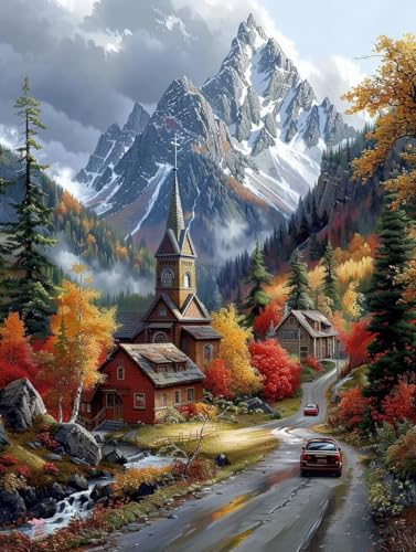 Malen Nach Zahlen Erwachsene Berg Malen Nach Zahlen, Paint by Numbers Adult Landschaft, DIY Set Erwachsene Handgemalt Ölgemälde mit Pinseln und Acrylfarben, für Deko Wohnzimmer 60x70 cm G-9055 Malen Nach Zahlen Erwachsene Berg Malen Nach Zahlen, Paint by Numbers Adult Landschaft, DIY Set Erwachsene Handgemalt Ölgemälde mit Pinseln und Acrylfarben, für Deko Wohnzimmer 60x70 cm G-9055 von LSPKKYOU