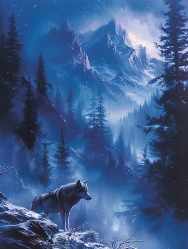 Malen Nach Zahlen Erwachsene Berg Malen Nach Zahlen, Paint by Numbers Adult Wolf, DIY Set Erwachsene Handgemalt Ölgemälde mit Pinseln und Acrylfarben, für Deko Wohnzimmer Geschenke 70x95 cm 8-9905 Malen Nach Zahlen Erwachsene Berg Malen Nach Zahlen, Paint by Numbers Adult Wolf, DIY Set Erwachsene Handgemalt Ölgemälde mit Pinseln und Acrylfarben, für Deko Wohnzimmer Geschenke 70x95 cm 8-9905 von LSPKKYOU