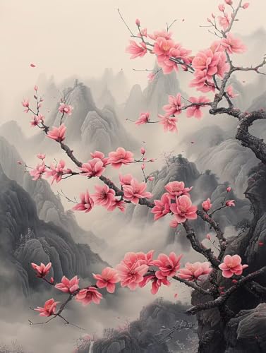Malen Nach Zahlen Erwachsene Blume, Malen Nach Zahlen Berg, Paint by Numbers DIY Handgemalt Ölgemälde Kit Mit 3 Pinsel und Acrylfarbe, Deko Wohnzimmer und Zimmer Deko, Geschenke 100x135 cm Y-7796 Malen Nach Zahlen Erwachsene Blume, Malen Nach Zahlen Berg, Paint by Numbers DIY Handgemalt Ölgemälde Kit Mit 3 Pinsel und Acrylfarbe, Deko Wohnzimmer und Zimmer Deko, Geschenke 100x135 cm Y-7796 von LSPKKYOU