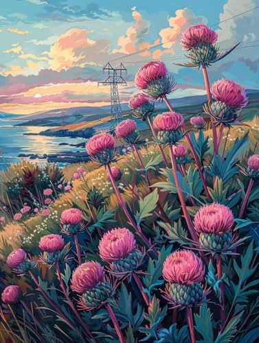 Malen Nach Zahlen Erwachsene Blume, Malen Nach Zahlen Landschaft, Paint by Numbers DIY Handgemalt Ölgemälde Kit Mit 3 Pinsel und Acrylfarbe, Deko Wohnzimmer und Zimmer Deko, Geschenke 70x95 cm 3-3537 Malen Nach Zahlen Erwachsene Blume, Malen Nach Zahlen Landschaft, Paint by Numbers DIY Handgemalt Ölgemälde Kit Mit 3 Pinsel und Acrylfarbe, Deko Wohnzimmer und Zimmer Deko, Geschenke 70x95 cm 3-3537 von LSPKKYOU