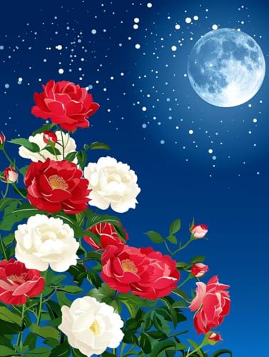 Malen Nach Zahlen Erwachsene Blume Malen Nach Zahlen, Paint by Numbers Adult Mond, DIY Set Erwachsene Handgemalt Ölgemälde mit Pinseln und Acrylfarben, für Deko Wohnzimmer Geschenke 80x110 cm G-8514 Malen Nach Zahlen Erwachsene Blume Malen Nach Zahlen, Paint by Numbers Adult Mond, DIY Set Erwachsene Handgemalt Ölgemälde mit Pinseln und Acrylfarben, für Deko Wohnzimmer Geschenke 80x110 cm G-8514 von LSPKKYOU
