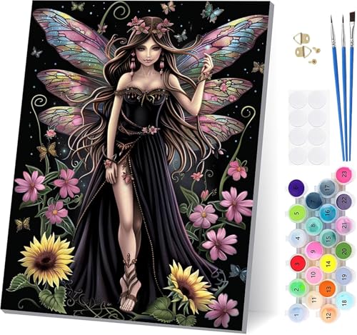 Malen Nach Zahlen Erwachsene Engel, Malen Nach Zahlen Blume, DIY Set Erwachsene Mit 3 Pinseln und Acrylfarbe Knitterfreie Leinwand, Paint by Numbers für Deko Wohnzimmer und Wanddeko 90x120cm 2-7402 Malen Nach Zahlen Erwachsene Engel, Malen Nach Zahlen Blume, DIY Set Erwachsene Mit 3 Pinseln und Acrylfarbe Knitterfreie Leinwand, Paint by Numbers für Deko Wohnzimmer und Wanddeko 90x120cm 2-7402 von LSPKKYOU