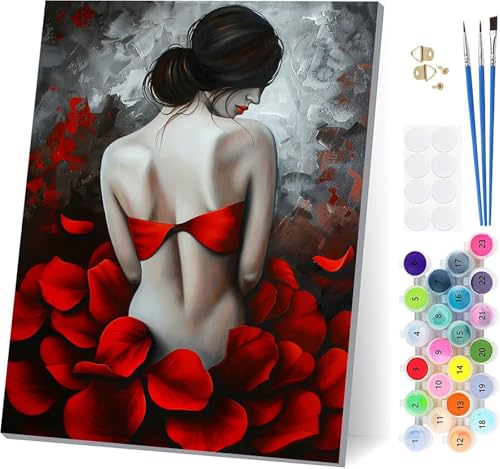 Malen Nach Zahlen Erwachsene Frau, Malen Nach Zahlen Abstrakt, DIY Set Erwachsene Mit 3 Pinseln und Acrylfarbe Knitterfreie Leinwand, Paint by Numbers für Deko Wohnzimmer und Wanddeko 100x135cm 2-2361 Malen Nach Zahlen Erwachsene Frau, Malen Nach Zahlen Abstrakt, DIY Set Erwachsene Mit 3 Pinseln und Acrylfarbe Knitterfreie Leinwand, Paint by Numbers für Deko Wohnzimmer und Wanddeko 100x135cm 2-2361 von LSPKKYOU