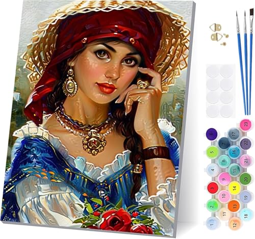 Malen Nach Zahlen Erwachsene Frau, Malen Nach Zahlen Blume, DIY Set Erwachsene Mit 3 Pinseln und Acrylfarbe Knitterfreie Leinwand, Paint by Numbers für Deko Wohnzimmer und Wanddeko 100x130cm 1-8038 Malen Nach Zahlen Erwachsene Frau, Malen Nach Zahlen Blume, DIY Set Erwachsene Mit 3 Pinseln und Acrylfarbe Knitterfreie Leinwand, Paint by Numbers für Deko Wohnzimmer und Wanddeko 100x130cm 1-8038 von LSPKKYOU
