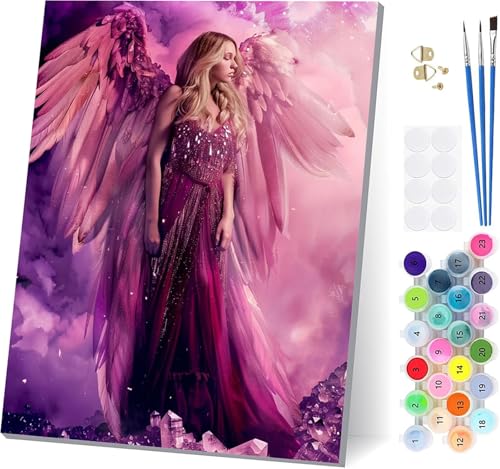 Malen Nach Zahlen Erwachsene Frau, Malen Nach Zahlen FlüGel, DIY Set Erwachsene Mit 3 Pinseln und Acrylfarbe Knitterfreie Leinwand, Paint by Numbers für Deko Wohnzimmer und Wanddeko 60x80cm W-8747 Malen Nach Zahlen Erwachsene Frau, Malen Nach Zahlen FlüGel, DIY Set Erwachsene Mit 3 Pinseln und Acrylfarbe Knitterfreie Leinwand, Paint by Numbers für Deko Wohnzimmer und Wanddeko 60x80cm W-8747 von LSPKKYOU