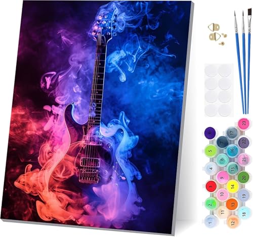 Malen Nach Zahlen Erwachsene Gitarre, Malen Nach Zahlen Traum, DIY Set Erwachsene Mit 3 Pinseln und Acrylfarbe Knitterfreie Leinwand, Paint by Numbers für Deko Wohnzimmer und Wanddeko 90x120cm J-1038 Malen Nach Zahlen Erwachsene Gitarre, Malen Nach Zahlen Traum, DIY Set Erwachsene Mit 3 Pinseln und Acrylfarbe Knitterfreie Leinwand, Paint by Numbers für Deko Wohnzimmer und Wanddeko 90x120cm J-1038 von LSPKKYOU