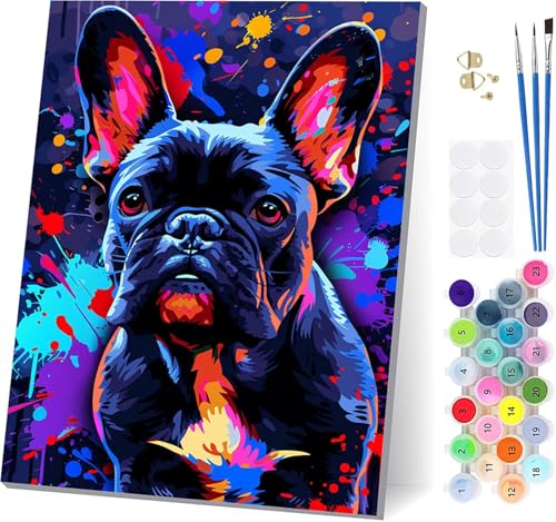 Malen Nach Zahlen Erwachsene Hund, Malen Nach Zahlen Tier, DIY Set Erwachsene Mit 3 Pinseln und Acrylfarbe Knitterfreie Leinwand, Paint by Numbers für Deko Wohnzimmer und Wanddeko 100x135cm K-7736 Malen Nach Zahlen Erwachsene Hund, Malen Nach Zahlen Tier, DIY Set Erwachsene Mit 3 Pinseln und Acrylfarbe Knitterfreie Leinwand, Paint by Numbers für Deko Wohnzimmer und Wanddeko 100x135cm K-7736 von LSPKKYOU