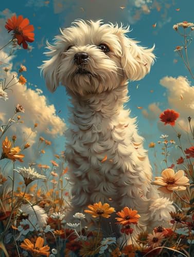Malen Nach Zahlen Erwachsene Hund Malen Nach Zahlen, Paint by Numbers Adult Blume, DIY Set Erwachsene Handgemalt Ölgemälde mit Pinseln und Acrylfarben, für Deko Wohnzimmer Geschenke 70x95 cm 6-8516 Malen Nach Zahlen Erwachsene Hund Malen Nach Zahlen, Paint by Numbers Adult Blume, DIY Set Erwachsene Handgemalt Ölgemälde mit Pinseln und Acrylfarben, für Deko Wohnzimmer Geschenke 70x95 cm 6-8516 von LSPKKYOU