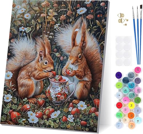 Malen Nach Zahlen Erwachsene Kaninchen, Malen Nach Zahlen Blume, DIY Set Erwachsene Mit 3 Pinseln und Acrylfarbe Knitterfreie Leinwand, Paint by Numbers für Deko Wohnzimmer und Wanddeko 40x50cm 8-1903 Malen Nach Zahlen Erwachsene Kaninchen, Malen Nach Zahlen Blume, DIY Set Erwachsene Mit 3 Pinseln und Acrylfarbe Knitterfreie Leinwand, Paint by Numbers für Deko Wohnzimmer und Wanddeko 40x50cm 8-1903 von LSPKKYOU