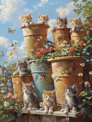 Malen Nach Zahlen Erwachsene Katze Malen Nach Zahlen, Paint by Numbers Adult Blume, DIY Set Erwachsene Handgemalt Ölgemälde mit Pinseln und Acrylfarben, für Deko Wohnzimmer Geschenke 90x120 cm 9-2077 Malen Nach Zahlen Erwachsene Katze Malen Nach Zahlen, Paint by Numbers Adult Blume, DIY Set Erwachsene Handgemalt Ölgemälde mit Pinseln und Acrylfarben, für Deko Wohnzimmer Geschenke 90x120 cm 9-2077 von LSPKKYOU