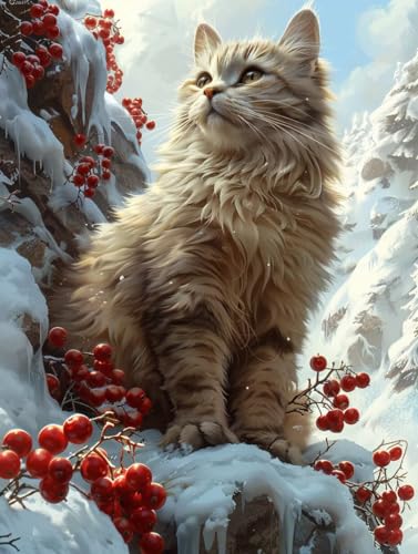 Malen Nach Zahlen Erwachsene Katze Malen Nach Zahlen, Paint by Numbers Adult Landschaft, DIY Set Erwachsene Handgemalt Ölgemälde mit Pinseln und Acrylfarben, für Deko Wohnzimmer 40x50 cm F-1088 Malen Nach Zahlen Erwachsene Katze Malen Nach Zahlen, Paint by Numbers Adult Landschaft, DIY Set Erwachsene Handgemalt Ölgemälde mit Pinseln und Acrylfarben, für Deko Wohnzimmer 40x50 cm F-1088 von LSPKKYOU
