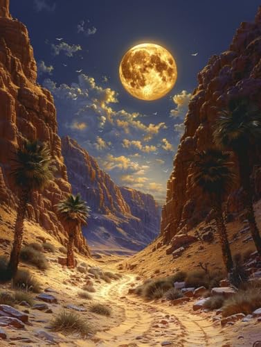 Malen Nach Zahlen Erwachsene Mond, Malen Nach Zahlen Landschaft, Paint by Numbers DIY Handgemalt Ölgemälde Kit Mit 3 Pinsel und Acrylfarbe, Deko Wohnzimmer und Zimmer Deko, Geschenke 30x40 cm 1-5355 Malen Nach Zahlen Erwachsene Mond, Malen Nach Zahlen Landschaft, Paint by Numbers DIY Handgemalt Ölgemälde Kit Mit 3 Pinsel und Acrylfarbe, Deko Wohnzimmer und Zimmer Deko, Geschenke 30x40 cm 1-5355 von LSPKKYOU