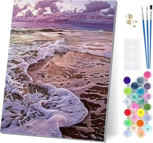 Malen Nach Zahlen Erwachsene Ozean, Malen Nach Zahlen Landschaft, DIY Set Erwachsene Mit 3 Pinseln und Acrylfarbe Knitterfreie Leinwand, Paint by Numbers für Deko Wohnzimmer Geschenke 30x40cm 4-4372 Malen Nach Zahlen Erwachsene Ozean, Malen Nach Zahlen Landschaft, DIY Set Erwachsene Mit 3 Pinseln und Acrylfarbe Knitterfreie Leinwand, Paint by Numbers für Deko Wohnzimmer Geschenke 30x40cm 4-4372 von LSPKKYOU