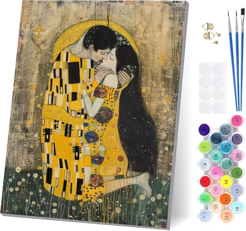 Malen Nach Zahlen Erwachsene Paar, Malen Nach Zahlen Romantisch, DIY Set Erwachsene Mit 3 Pinseln und Acrylfarbe Knitterfreie Leinwand, Paint by Numbers für Deko Wohnzimmer und Wanddeko 30x40cm Q-7224 Malen Nach Zahlen Erwachsene Paar, Malen Nach Zahlen Romantisch, DIY Set Erwachsene Mit 3 Pinseln und Acrylfarbe Knitterfreie Leinwand, Paint by Numbers für Deko Wohnzimmer und Wanddeko 30x40cm Q-7224 von LSPKKYOU
