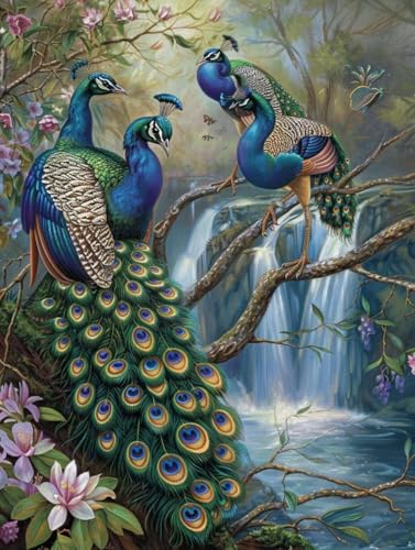 Malen Nach Zahlen Erwachsene Pfau, Malen Nach Zahlen Blume, Paint by Numbers DIY Handgemalt Ölgemälde Kit Mit 3 Pinsel und Acrylfarbe, Deko Wohnzimmer und Zimmer Deko, Geschenke 30x40 cm T-5127 Malen Nach Zahlen Erwachsene Pfau, Malen Nach Zahlen Blume, Paint by Numbers DIY Handgemalt Ölgemälde Kit Mit 3 Pinsel und Acrylfarbe, Deko Wohnzimmer und Zimmer Deko, Geschenke 30x40 cm T-5127 von LSPKKYOU