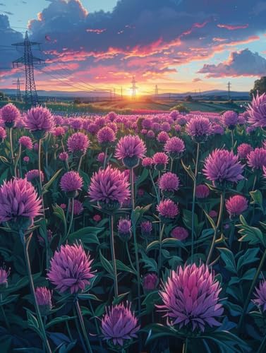 Malen Nach Zahlen Erwachsene Sonnenuntergang Malen Nach Zahlen, Paint by Numbers Adult Blume, DIY Set Erwachsene Handgemalt Ölgemälde mit Pinseln und Acrylfarben, für Deko Wohnzimmer 100x130 cm G-9721 Malen Nach Zahlen Erwachsene Sonnenuntergang Malen Nach Zahlen, Paint by Numbers Adult Blume, DIY Set Erwachsene Handgemalt Ölgemälde mit Pinseln und Acrylfarben, für Deko Wohnzimmer 100x130 cm G-9721 von LSPKKYOU