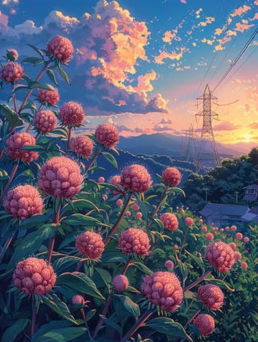 Malen Nach Zahlen Erwachsene Sonnenuntergang Malen Nach Zahlen, Paint by Numbers Adult Blume, DIY Set Erwachsene Handgemalt Ölgemälde mit Pinseln und Acrylfarben, für Deko Wohnzimmer 60x80 cm 6-1732 Malen Nach Zahlen Erwachsene Sonnenuntergang Malen Nach Zahlen, Paint by Numbers Adult Blume, DIY Set Erwachsene Handgemalt Ölgemälde mit Pinseln und Acrylfarben, für Deko Wohnzimmer 60x80 cm 6-1732 von LSPKKYOU