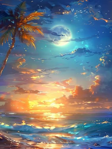 Malen Nach Zahlen Erwachsene Sonnenuntergang Malen Nach Zahlen, Paint by Numbers Adult Landschaft, DIY Set Erwachsene Handgemalt Ölgemälde mit Pinseln und Acrylfarben, Deko Wohnzimmer 100x130cm 5-8658 Malen Nach Zahlen Erwachsene Sonnenuntergang Malen Nach Zahlen, Paint by Numbers Adult Landschaft, DIY Set Erwachsene Handgemalt Ölgemälde mit Pinseln und Acrylfarben, Deko Wohnzimmer 100x130cm 5-8658 von LSPKKYOU