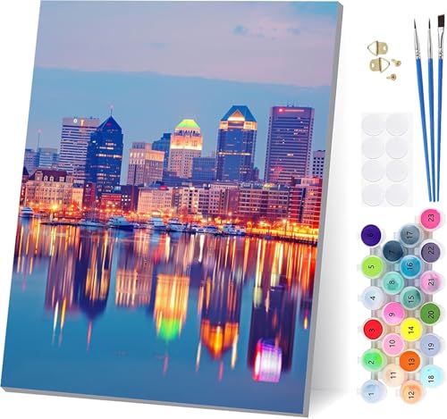 Malen Nach Zahlen Erwachsene Stadt, Malen Nach Zahlen Landschaft, DIY Set Erwachsene Mit 3 Pinseln und Acrylfarbe Knitterfreie Leinwand, Paint by Numbers für Deko Wohnzimmer Geschenke 100x130cm 3-8133 Malen Nach Zahlen Erwachsene Stadt, Malen Nach Zahlen Landschaft, DIY Set Erwachsene Mit 3 Pinseln und Acrylfarbe Knitterfreie Leinwand, Paint by Numbers für Deko Wohnzimmer Geschenke 100x130cm 3-8133 von LSPKKYOU