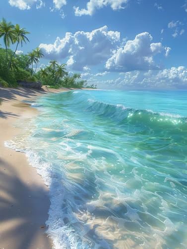 Malen Nach Zahlen Erwachsene Strand, Malen Nach Zahlen Landschaft, Paint by Numbers DIY Handgemalt Ölgemälde Kit Mit 3 Pinsel und Acrylfarbe, Deko Wohnzimmer und Zimmer Deko, Geschenke 60x70 cm 9-2521 Malen Nach Zahlen Erwachsene Strand, Malen Nach Zahlen Landschaft, Paint by Numbers DIY Handgemalt Ölgemälde Kit Mit 3 Pinsel und Acrylfarbe, Deko Wohnzimmer und Zimmer Deko, Geschenke 60x70 cm 9-2521 von LSPKKYOU