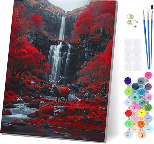 Malen Nach Zahlen Erwachsene Tier, Malen Nach Zahlen Rivers, DIY Set Erwachsene Mit 3 Pinseln und Acrylfarbe Knitterfreie Leinwand, Paint by Numbers für Deko Wohnzimmer und Wanddeko 80x110cm X-5002 Malen Nach Zahlen Erwachsene Tier, Malen Nach Zahlen Rivers, DIY Set Erwachsene Mit 3 Pinseln und Acrylfarbe Knitterfreie Leinwand, Paint by Numbers für Deko Wohnzimmer und Wanddeko 80x110cm X-5002 von LSPKKYOU