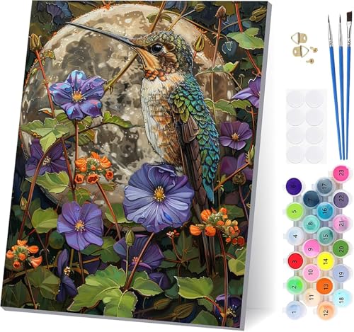 Malen Nach Zahlen Erwachsene Vogel, Malen Nach Zahlen Blume, DIY Set Erwachsene Mit 3 Pinseln und Acrylfarbe Knitterfreie Leinwand, Paint by Numbers für Deko Wohnzimmer und Wanddeko 100x135cm Q-5604 Malen Nach Zahlen Erwachsene Vogel, Malen Nach Zahlen Blume, DIY Set Erwachsene Mit 3 Pinseln und Acrylfarbe Knitterfreie Leinwand, Paint by Numbers für Deko Wohnzimmer und Wanddeko 100x135cm Q-5604 von LSPKKYOU