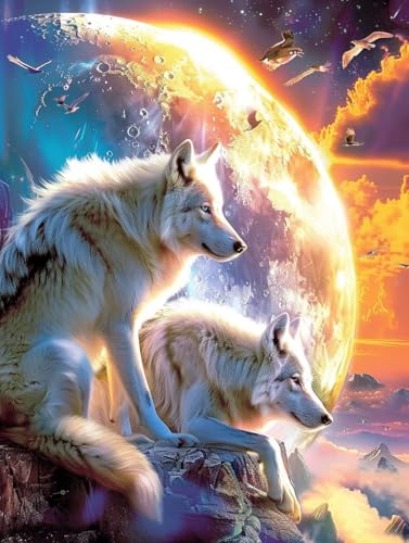 Malen Nach Zahlen Erwachsene Wolf Malen Nach Zahlen, Paint by Numbers Adult Landschaft, DIY Set Erwachsene Handgemalt Ölgemälde mit Pinseln und Acrylfarben, für Deko Wohnzimmer 50x65 cm U-8626 Malen Nach Zahlen Erwachsene Wolf Malen Nach Zahlen, Paint by Numbers Adult Landschaft, DIY Set Erwachsene Handgemalt Ölgemälde mit Pinseln und Acrylfarben, für Deko Wohnzimmer 50x65 cm U-8626 von LSPKKYOU