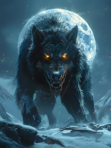 Malen Nach Zahlen Erwachsene Wolf Malen Nach Zahlen, Paint by Numbers Adult Mond, DIY Set Erwachsene Handgemalt Ölgemälde mit Pinseln und Acrylfarben, für Deko Wohnzimmer Geschenke 60x80 cm F-7606 Malen Nach Zahlen Erwachsene Wolf Malen Nach Zahlen, Paint by Numbers Adult Mond, DIY Set Erwachsene Handgemalt Ölgemälde mit Pinseln und Acrylfarben, für Deko Wohnzimmer Geschenke 60x80 cm F-7606 von LSPKKYOU