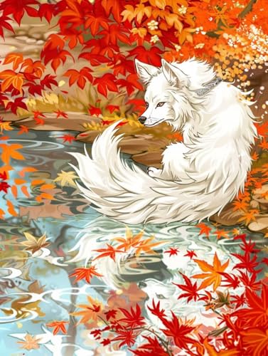 Malen Nach Zahlen Erwachsene Wolf Malen Nach Zahlen, Paint by Numbers Adult Pflanzen, DIY Set Erwachsene Handgemalt Ölgemälde mit Pinseln und Acrylfarben, für Deko Wohnzimmer 100x135 cm 4-8210 von LSPKKYOU