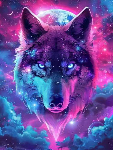 Malen Nach Zahlen Erwachsene Wolf Malen Nach Zahlen, Paint by Numbers Adult Sternenhimmel, DIY Set Erwachsene Handgemalt Ölgemälde mit Pinseln und Acrylfarben, für Deko Wohnzimmer 60x70 cm 3-6289 Malen Nach Zahlen Erwachsene Wolf Malen Nach Zahlen, Paint by Numbers Adult Sternenhimmel, DIY Set Erwachsene Handgemalt Ölgemälde mit Pinseln und Acrylfarben, für Deko Wohnzimmer 60x70 cm 3-6289 von LSPKKYOU