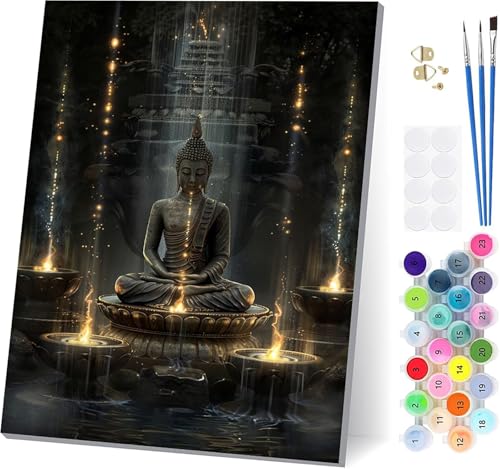 Malen Nach Zahlen Erwachsene Zen, Malen Nach Zahlen Flamme, DIY Set Erwachsene Mit 3 Pinseln und Acrylfarbe Knitterfreie Leinwand, Paint by Numbers für Deko Wohnzimmer und Wanddeko 90x120cm 5-4960 Malen Nach Zahlen Erwachsene Zen, Malen Nach Zahlen Flamme, DIY Set Erwachsene Mit 3 Pinseln und Acrylfarbe Knitterfreie Leinwand, Paint by Numbers für Deko Wohnzimmer und Wanddeko 90x120cm 5-4960 von LSPKKYOU