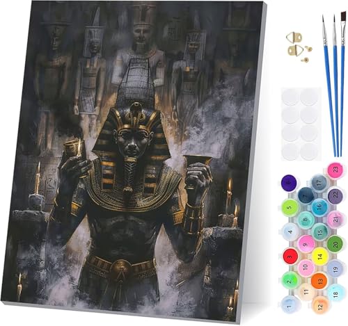 Malen Nach Zahlen Erwachsene äGypten, Malen Nach Zahlen Statue, DIY Set Erwachsene Mit 3 Pinseln und Acrylfarbe Knitterfreie Leinwand, Paint by Numbers für Deko Wohnzimmer Geschenke 100x135cm 6-7298 Malen Nach Zahlen Erwachsene äGypten, Malen Nach Zahlen Statue, DIY Set Erwachsene Mit 3 Pinseln und Acrylfarbe Knitterfreie Leinwand, Paint by Numbers für Deko Wohnzimmer Geschenke 100x135cm 6-7298 von LSPKKYOU