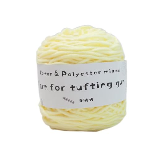 LSQXSS 100 g Knäuel-Tuftgarn, professionelles 8-fach getuftetes Garn zum Tuften von Teppichen, Stanznadel, 5 mm dickes Poke-Stickgarn, gemischtes Nähgarn aus Polyester-Baumwolle LSQXSS 100 g Knäuel-Tuftgarn, professionelles 8-fach getuftetes Garn zum Tuften von Teppichen, Stanznadel, 5 mm dickes Poke-Stickgarn, gemischtes Nähgarn aus Polyester-Baumwolle von LSQXSS