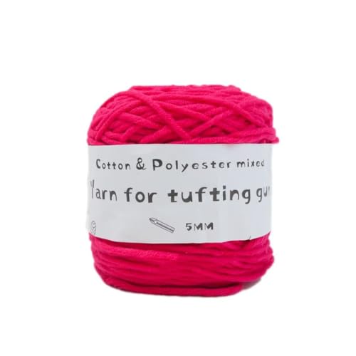 LSQXSS 100 g Knäuel-Tuftgarn, professionelles 8-fach getuftetes Garn zum Tuften von Teppichen, Stanznadel, 5 mm dickes Poke-Stickgarn, gemischtes Nähgarn aus Polyester-Baumwolle LSQXSS 100 g Knäuel-Tuftgarn, professionelles 8-fach getuftetes Garn zum Tuften von Teppichen, Stanznadel, 5 mm dickes Poke-Stickgarn, gemischtes Nähgarn aus Polyester-Baumwolle von LSQXSS