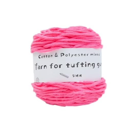 LSQXSS 100 g Knäuel-Tuftgarn, professionelles 8-fach getuftetes Garn zum Tuften von Teppichen, Stanznadel, 5 mm dickes Poke-Stickgarn, gemischtes Nähgarn aus Polyester-Baumwolle LSQXSS 100 g Knäuel-Tuftgarn, professionelles 8-fach getuftetes Garn zum Tuften von Teppichen, Stanznadel, 5 mm dickes Poke-Stickgarn, gemischtes Nähgarn aus Polyester-Baumwolle von LSQXSS
