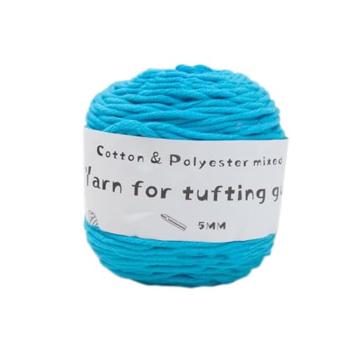 LSQXSS 100 g Knäuel-Tuftgarn, professionelles 8-fach getuftetes Garn zum Tuften von Teppichen, Stanznadel, 5 mm dickes Poke-Stickgarn, gemischtes Nähgarn aus Polyester-Baumwolle LSQXSS 100 g Knäuel-Tuftgarn, professionelles 8-fach getuftetes Garn zum Tuften von Teppichen, Stanznadel, 5 mm dickes Poke-Stickgarn, gemischtes Nähgarn aus Polyester-Baumwolle von LSQXSS